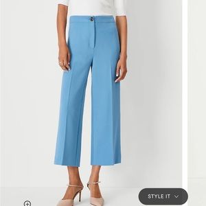 Ann Taylor Petite Wide Leg Crop Pants